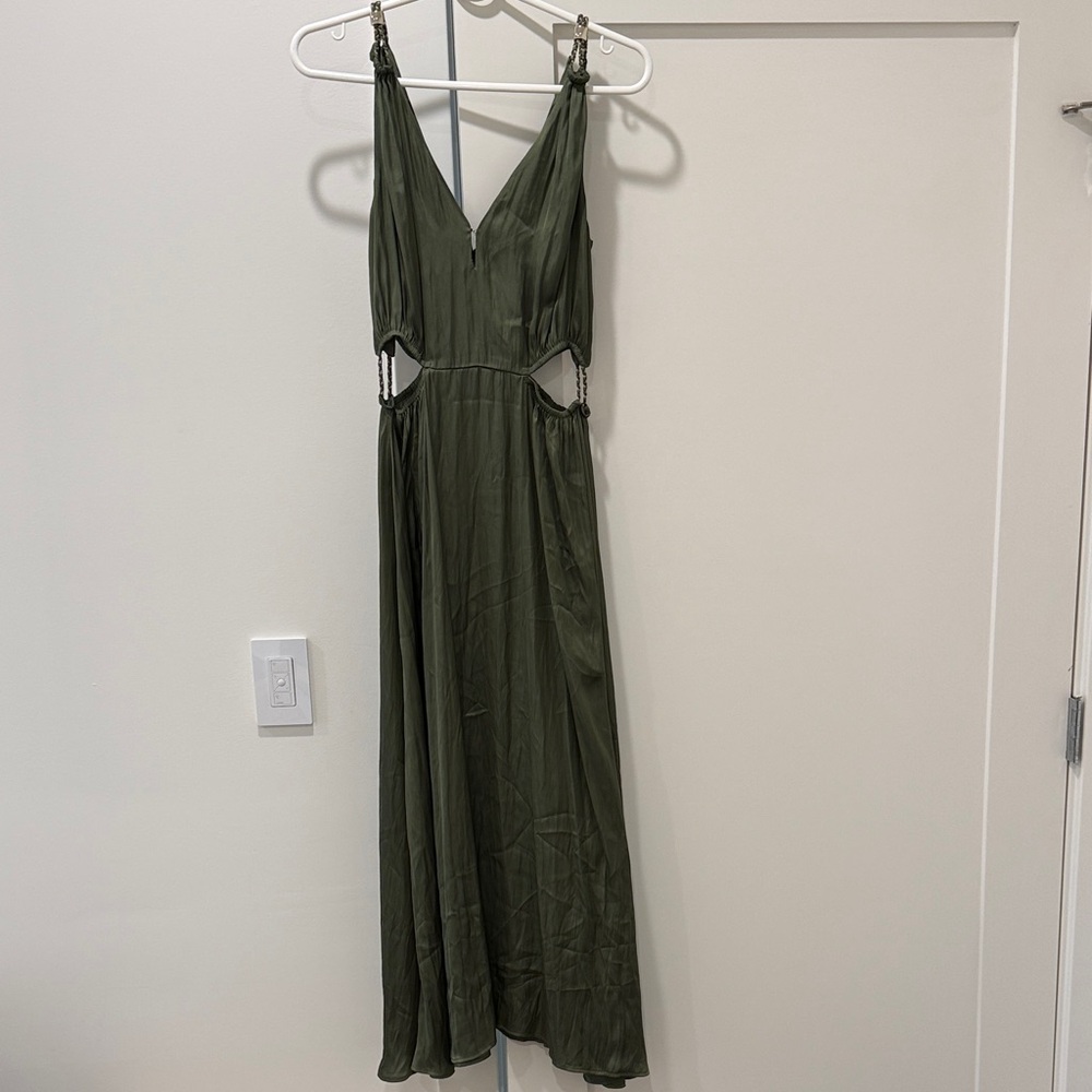 Maje Backless Green Dress